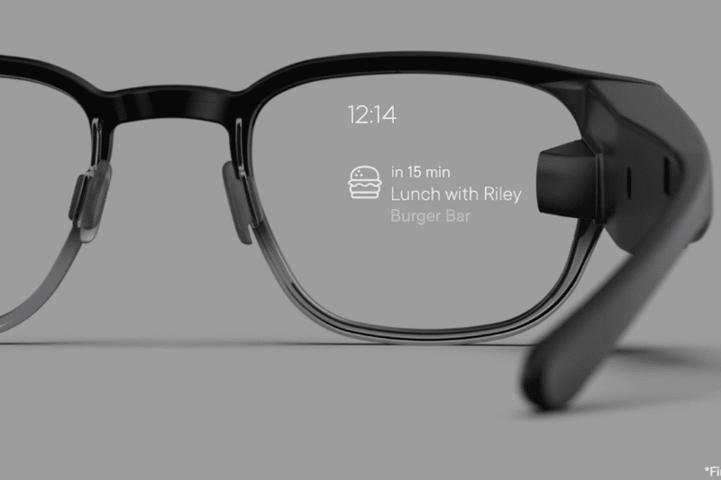 Google Glass 3 in der Nahaufnahme ist zu sehen